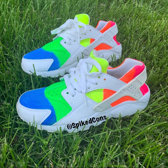 custom neon huaraches